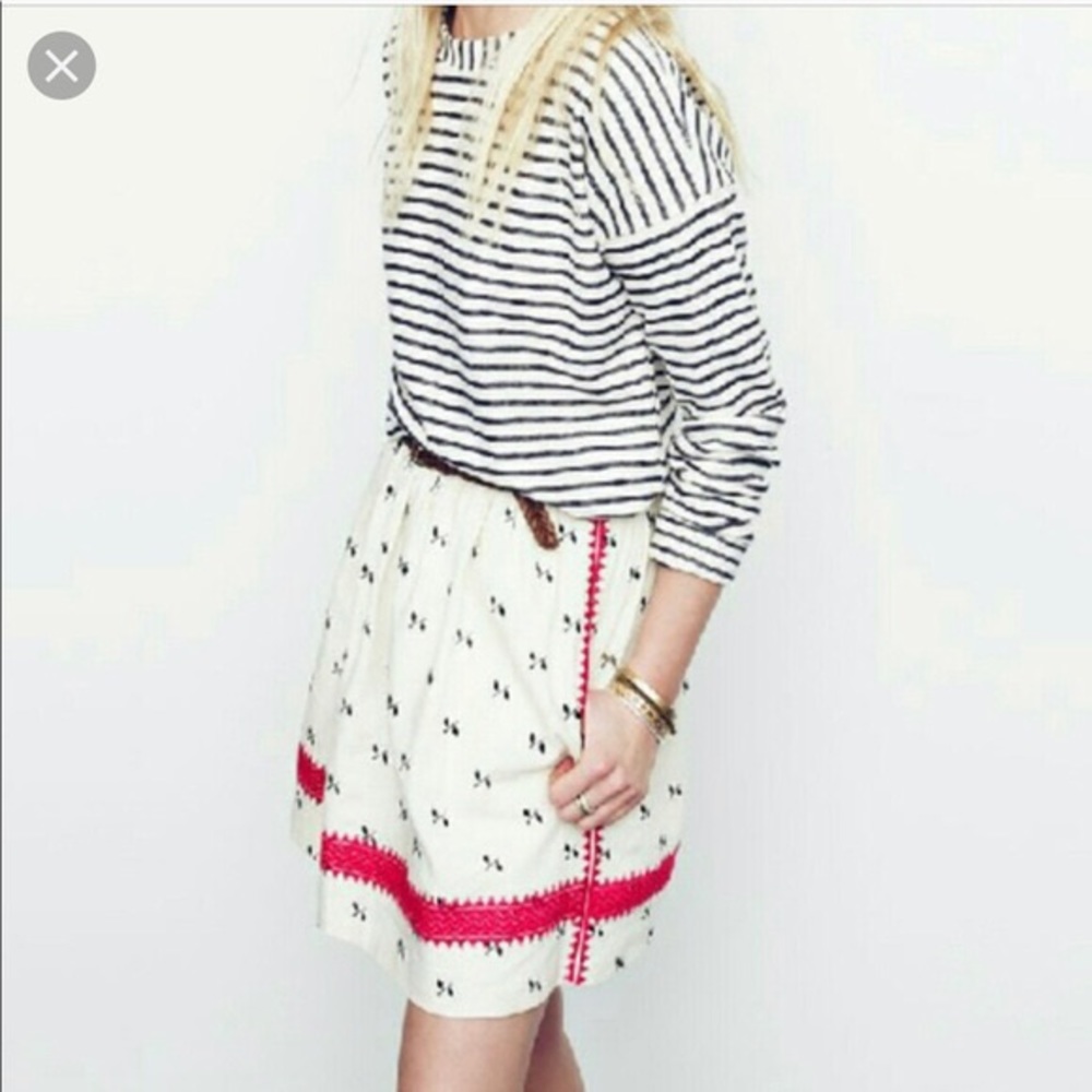 Madewell Lightstitch Linen Skirt